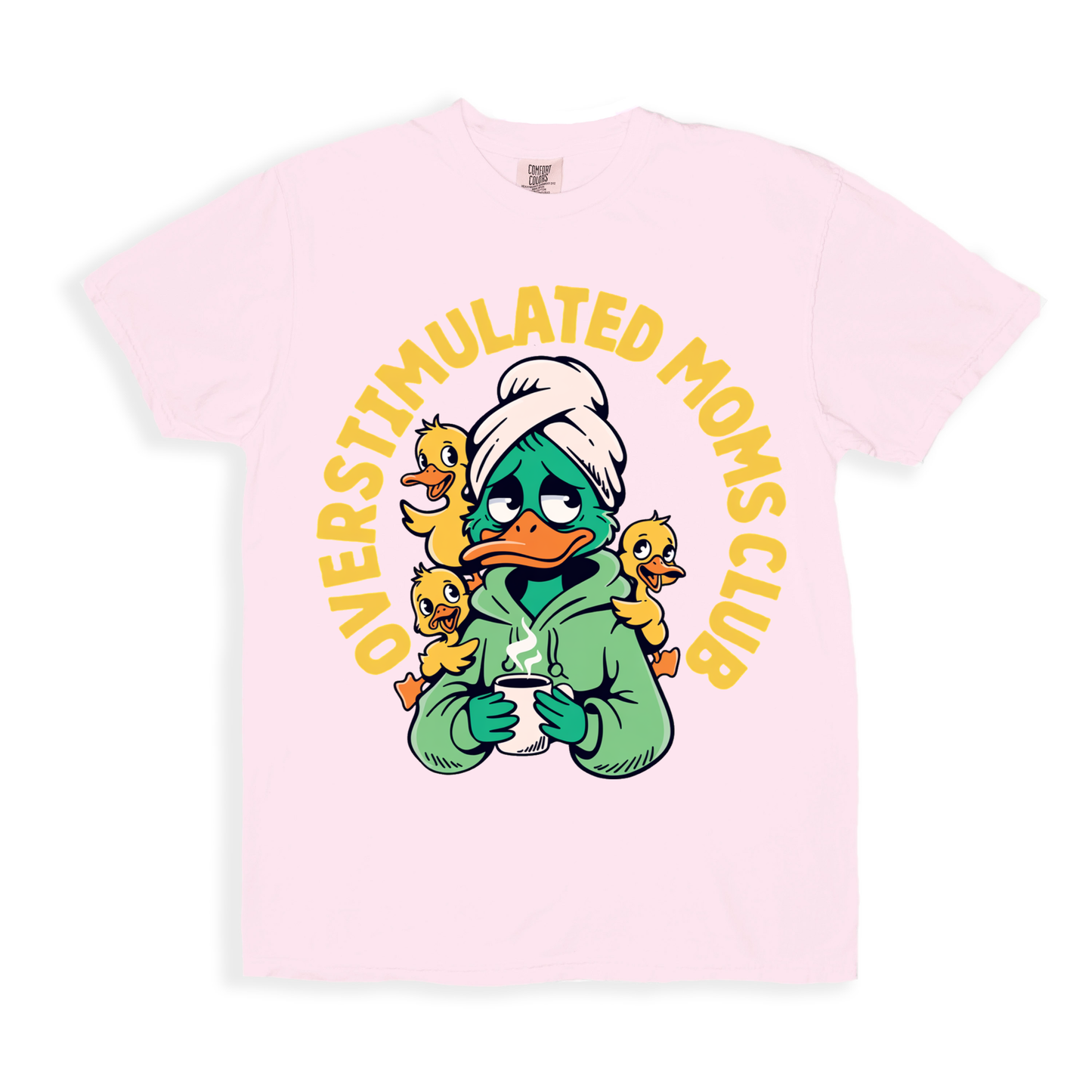 Overstimulated Moms Club T-shirt - Blossom
