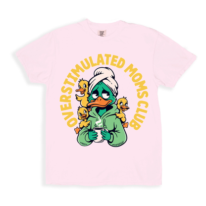 Overstimulated Moms Club T-shirt - Blossom