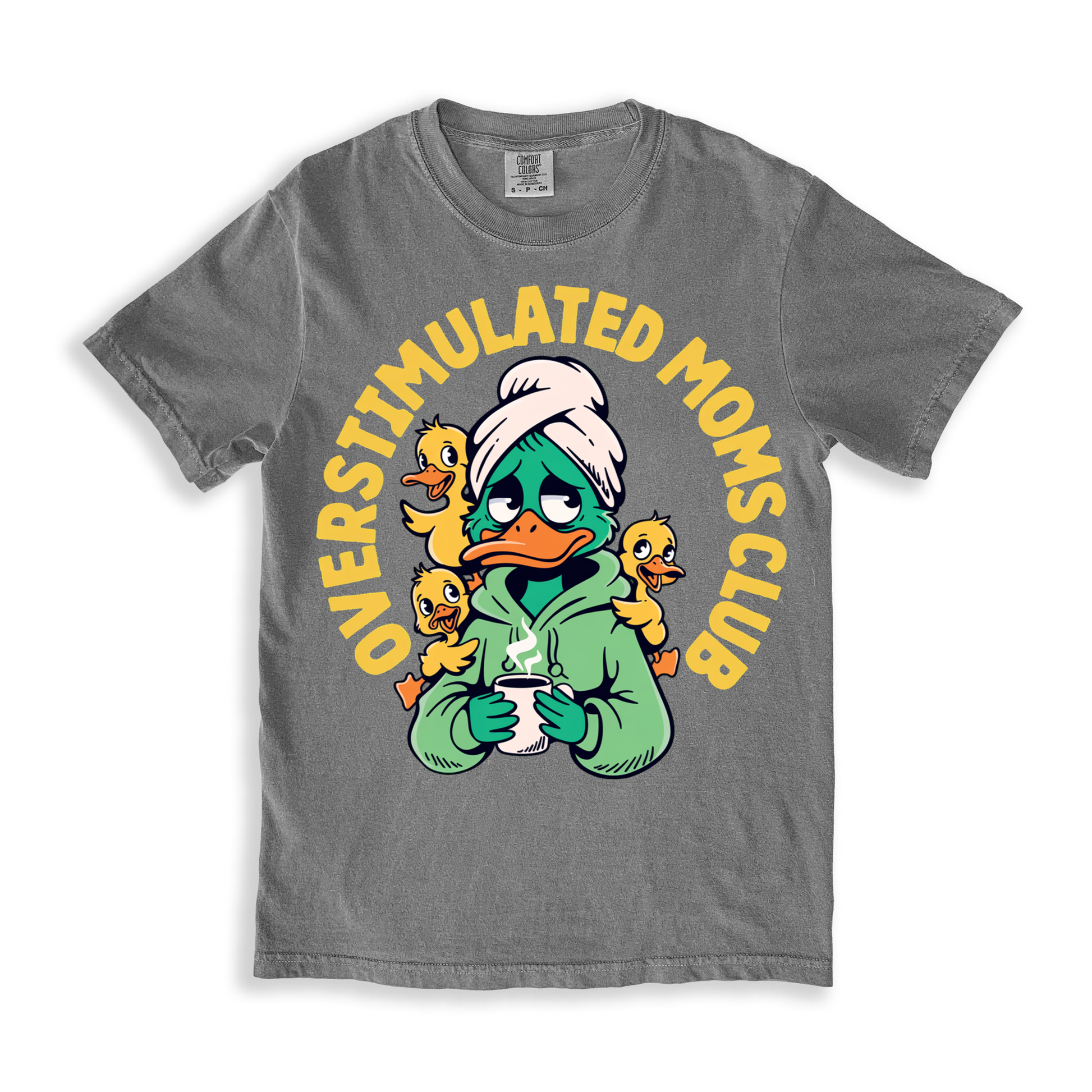Overstimulated Moms Club T-shirt - Grey