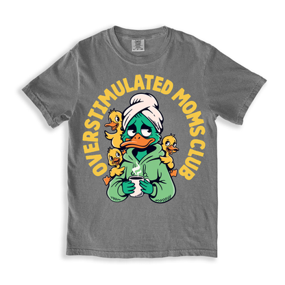 Overstimulated Moms Club T-shirt - Grey