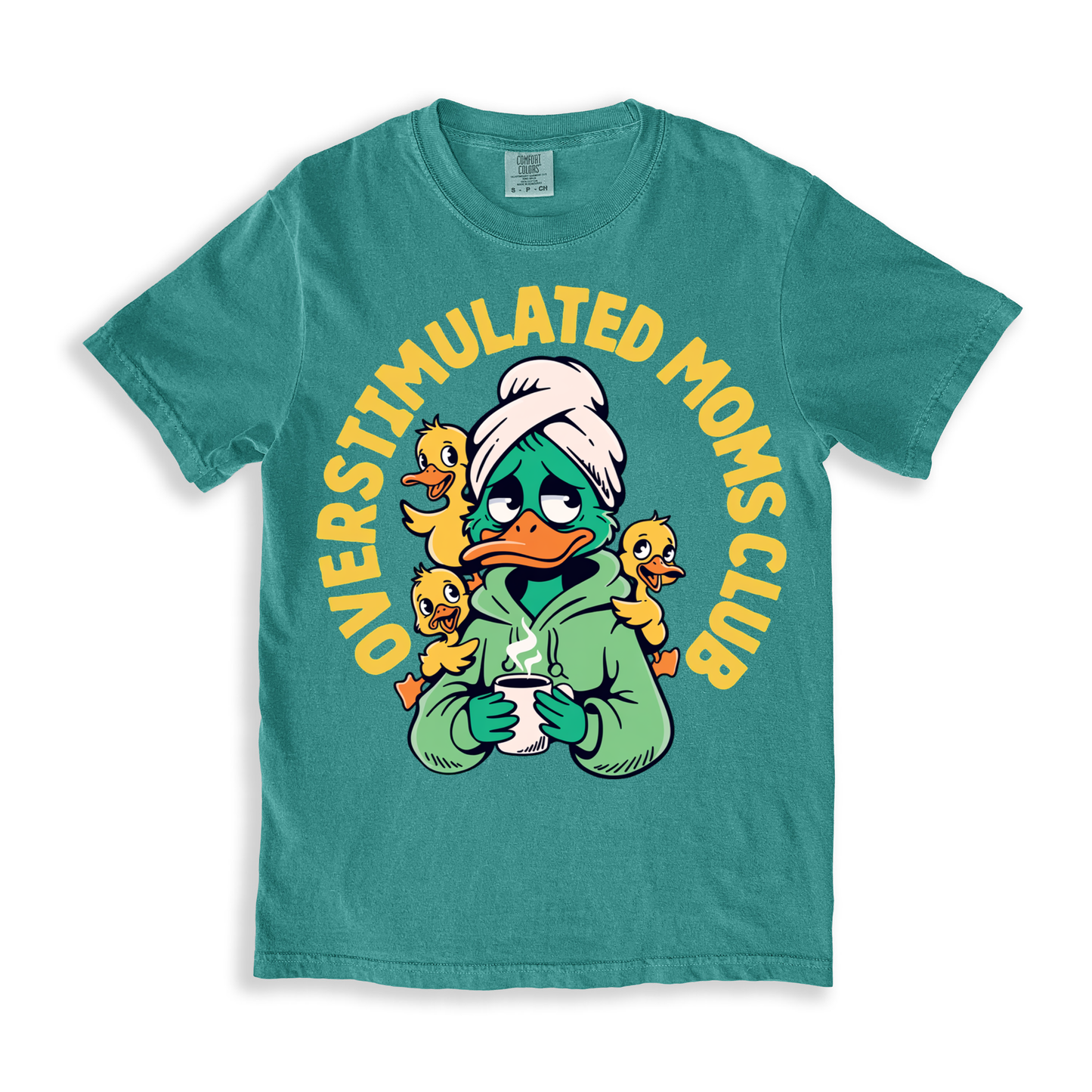 Overstimulated Moms Club T-shirt - SeaFoam