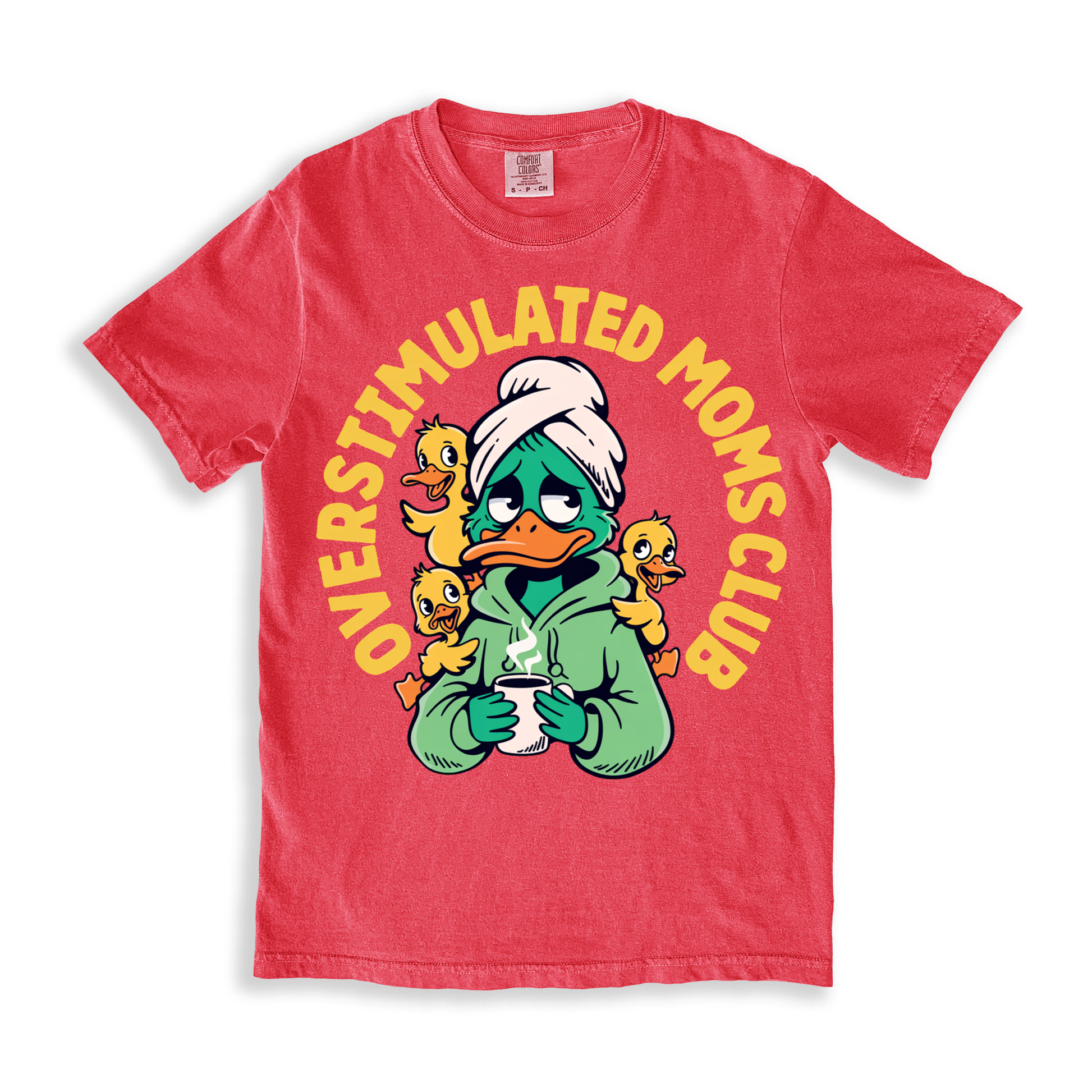 Overstimulated Moms Club T-shirt - Watermelon