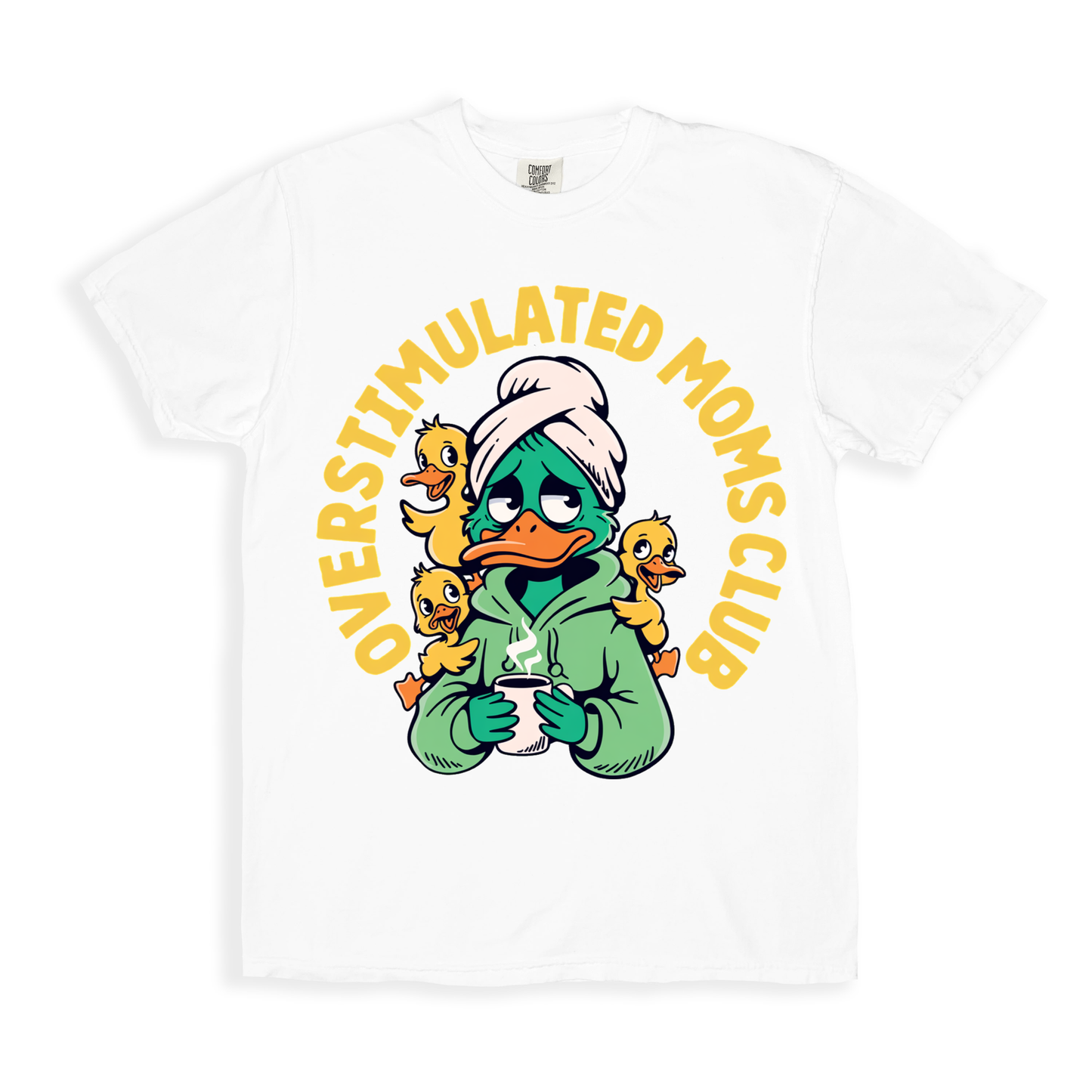 Overstimulated Moms Club T-shirt - White