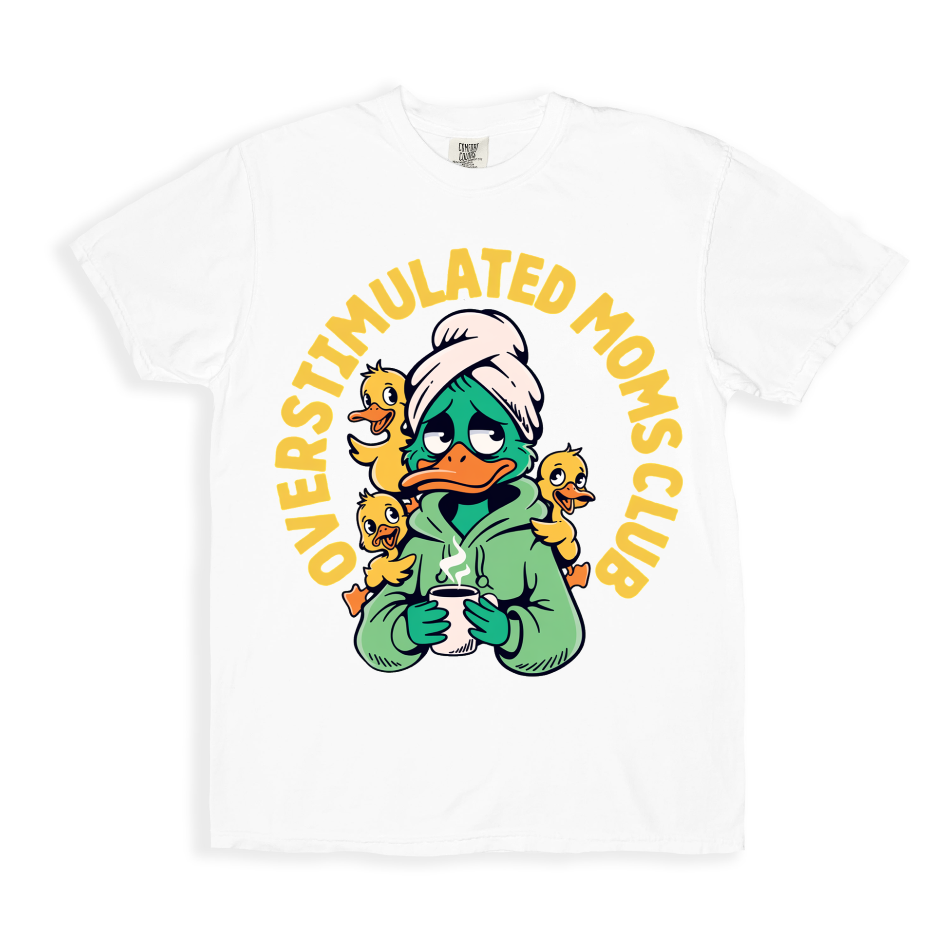 Overstimulated Moms Club T-shirt - White