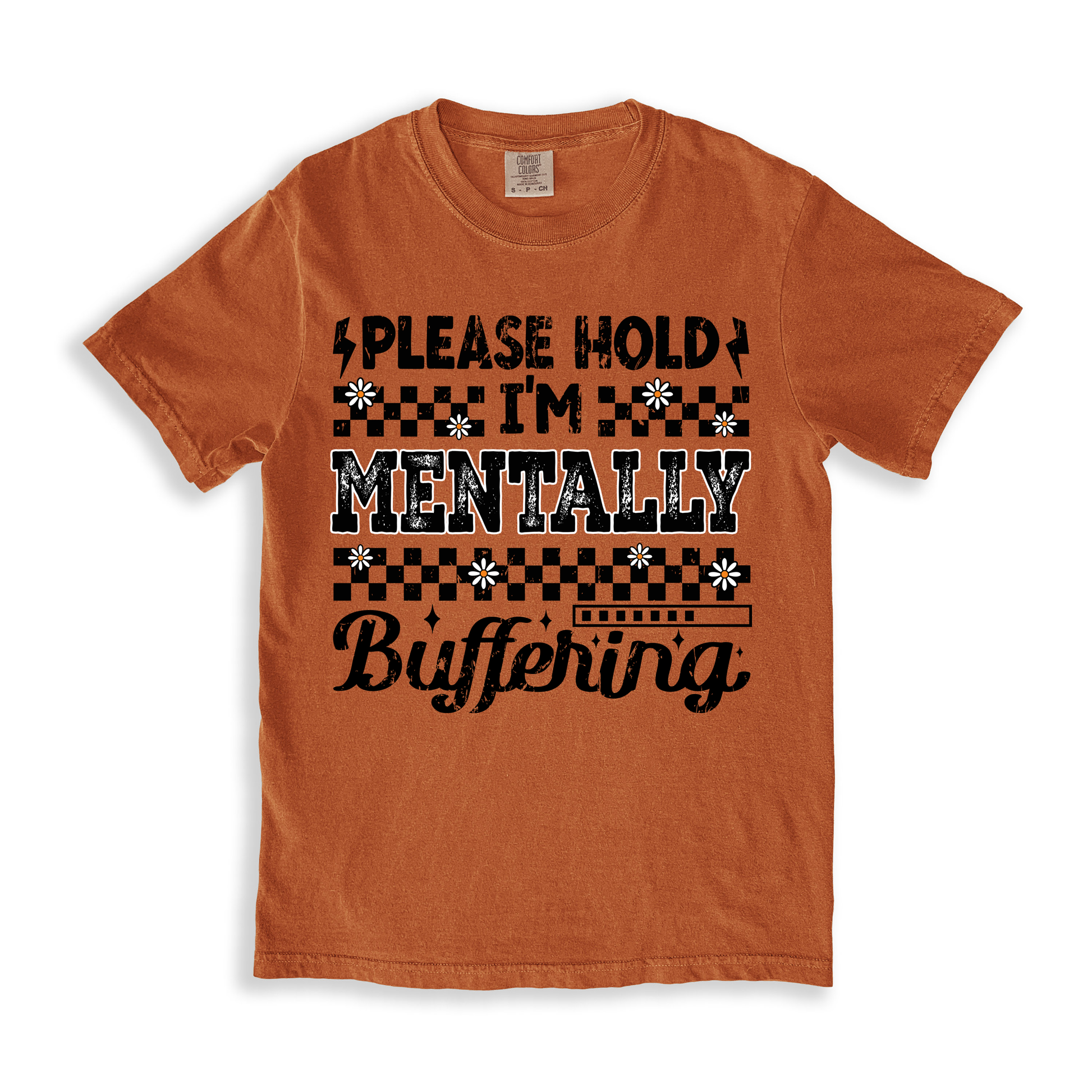 Please Hold I_m Mentally Buffering T-shirt - Yam