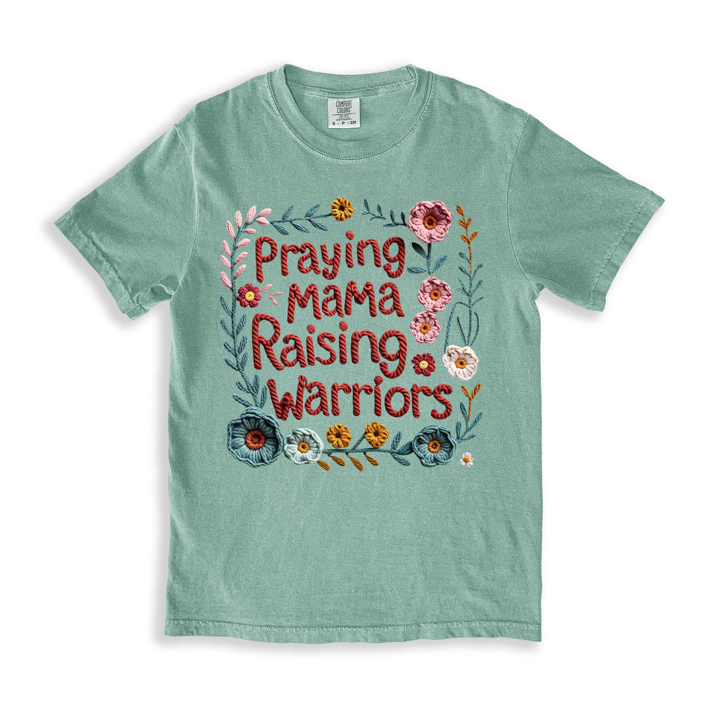 Praying Mama Raising Warriors(1) T-shirt - Bay