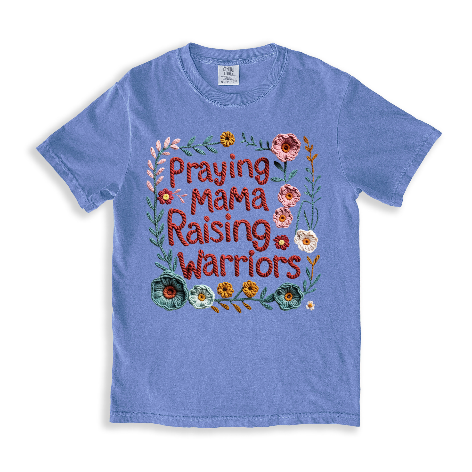 Praying Mama Raising Warriors(1) T-shirt - BlueJean