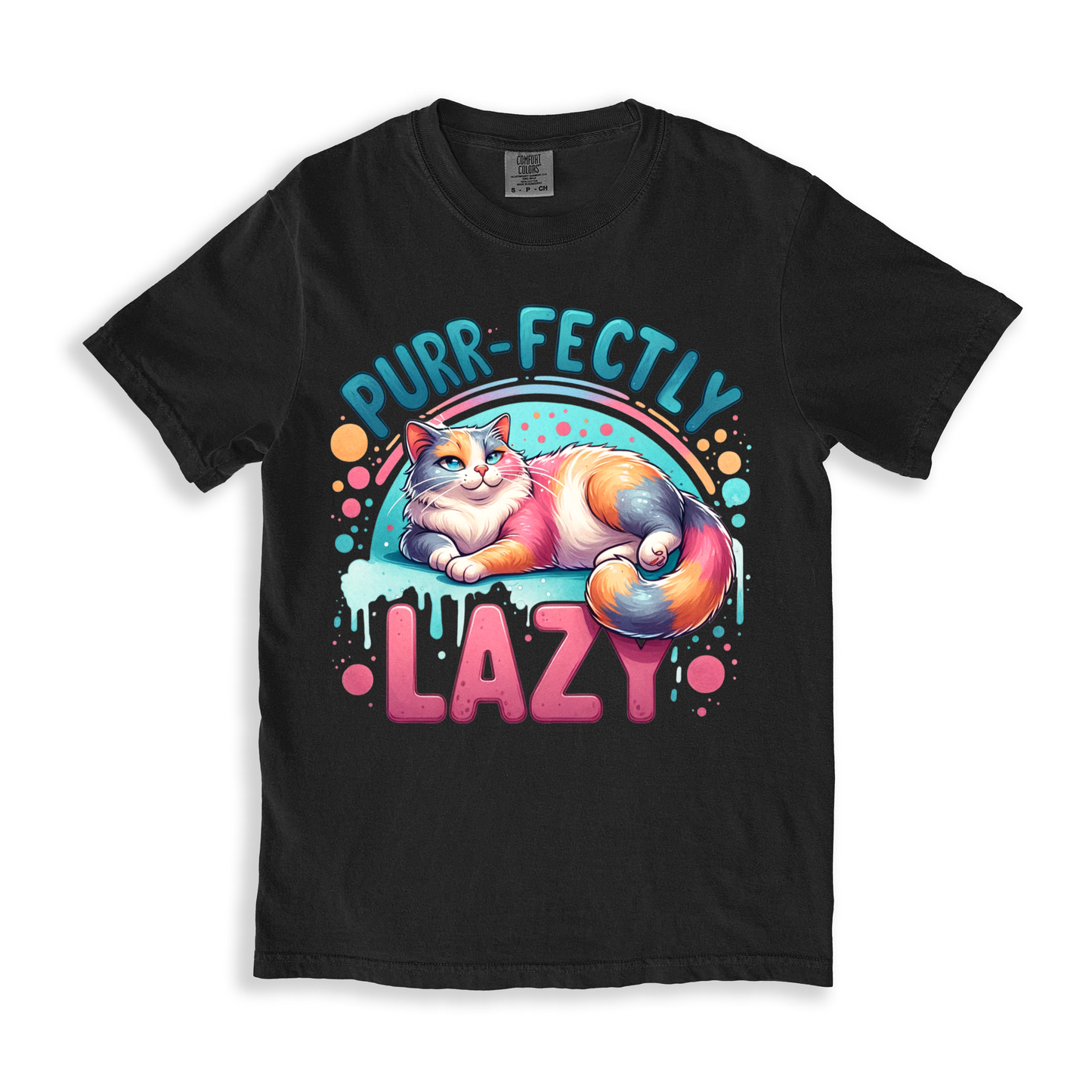 Purrfectly-lazy T-shirt