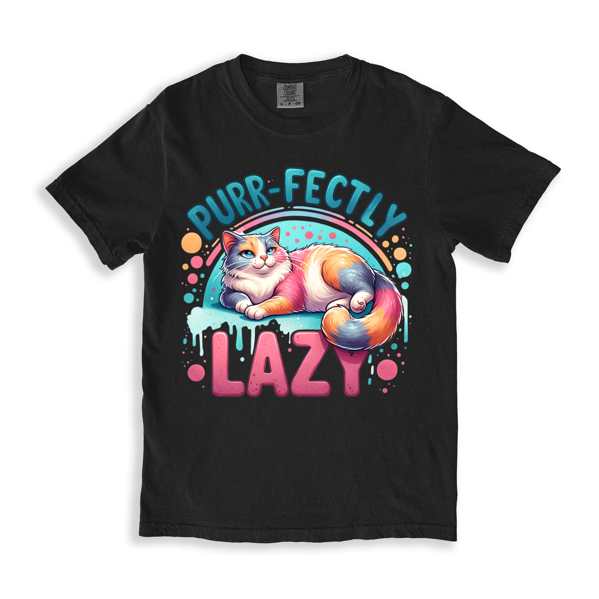 Purrfectly-lazy T-shirt