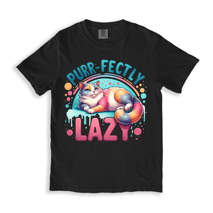 Purrfectly-lazy T-shirt