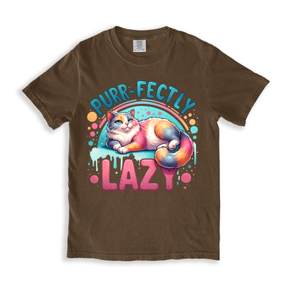 Purrfectly-lazy T-shirt