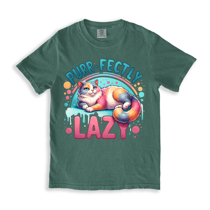 Purrfectly-lazy T-shirt