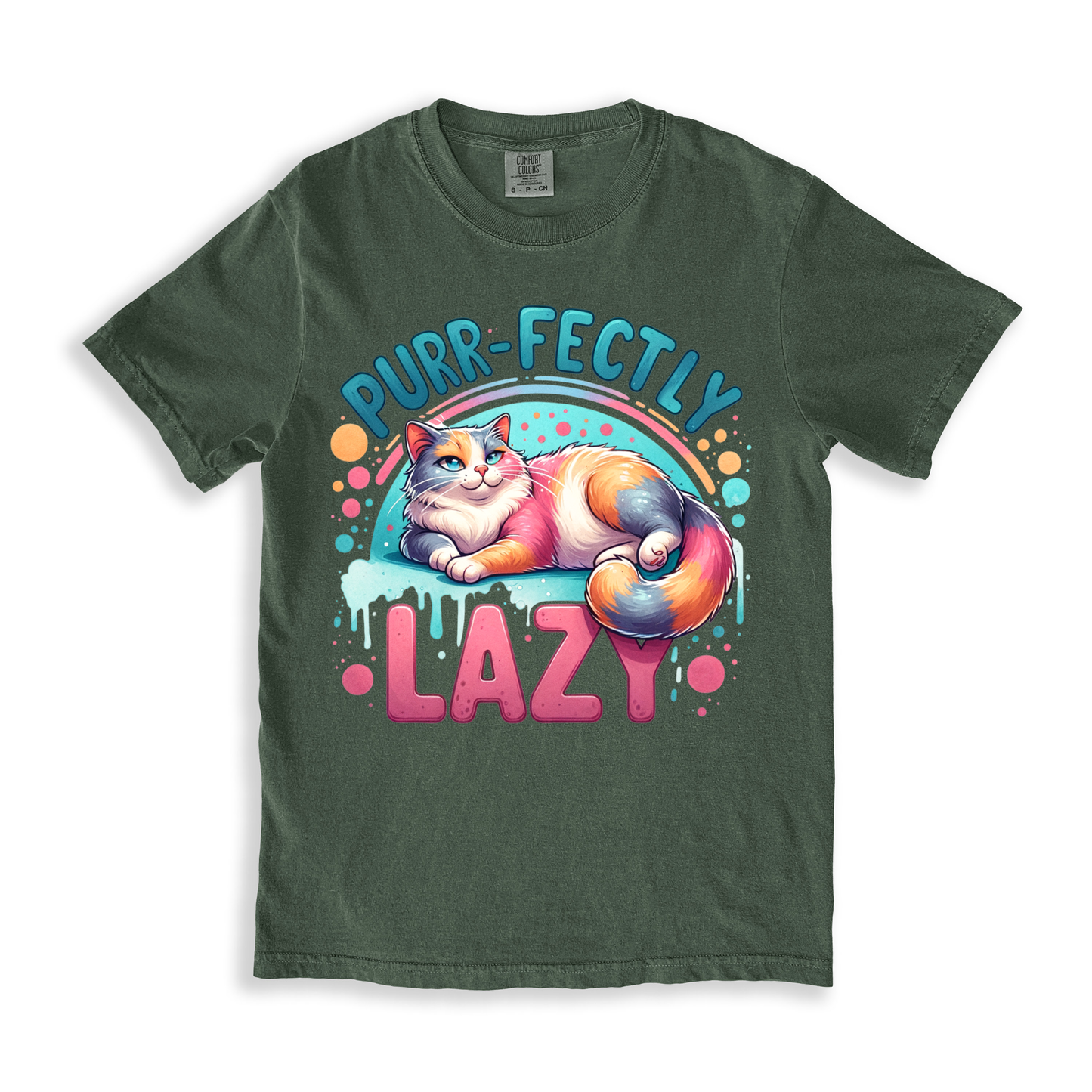 Purrfectly-lazy T-shirt