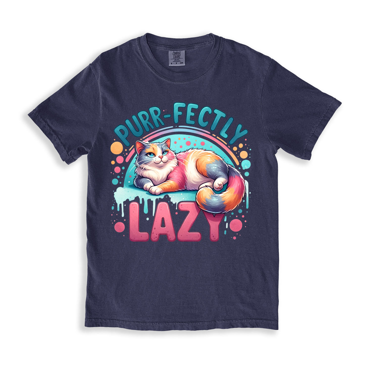 Purrfectly-lazy T-shirt