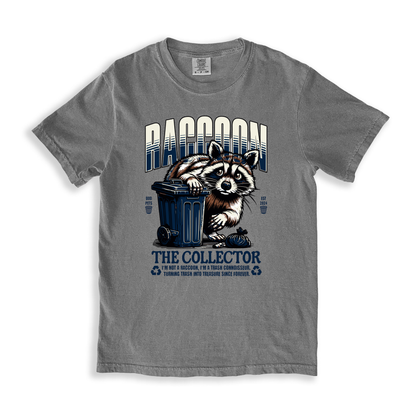 Raccoon The Collector T-shirt - Grey