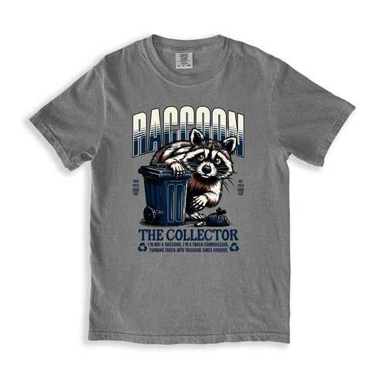 Raccoon The Collector T-shirt - Grey