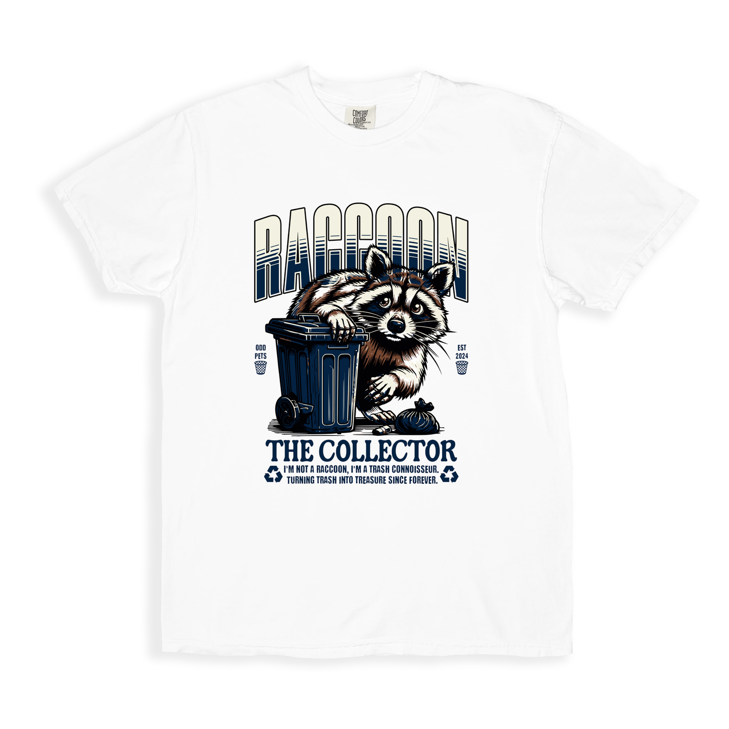 Raccoon The Collector T-shirt - White