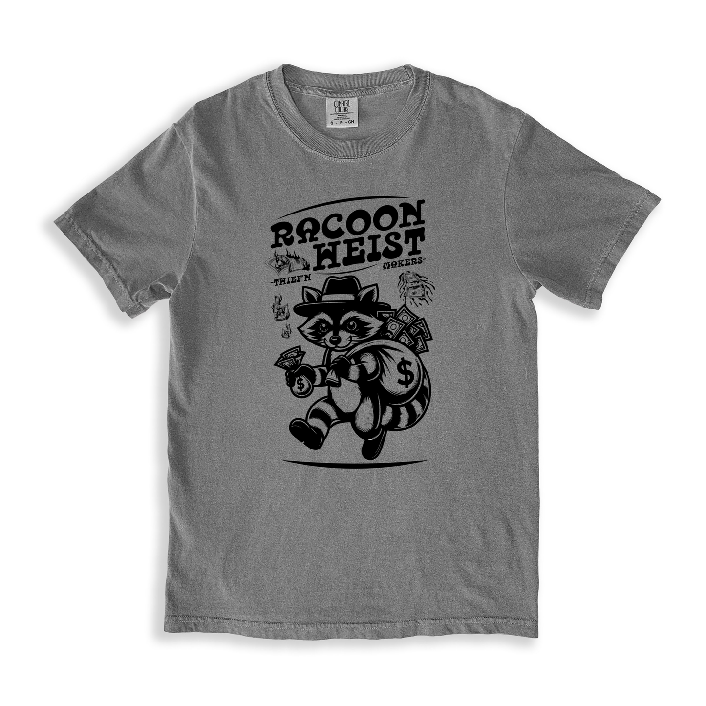 Racoon Weist T-shirt - Grey