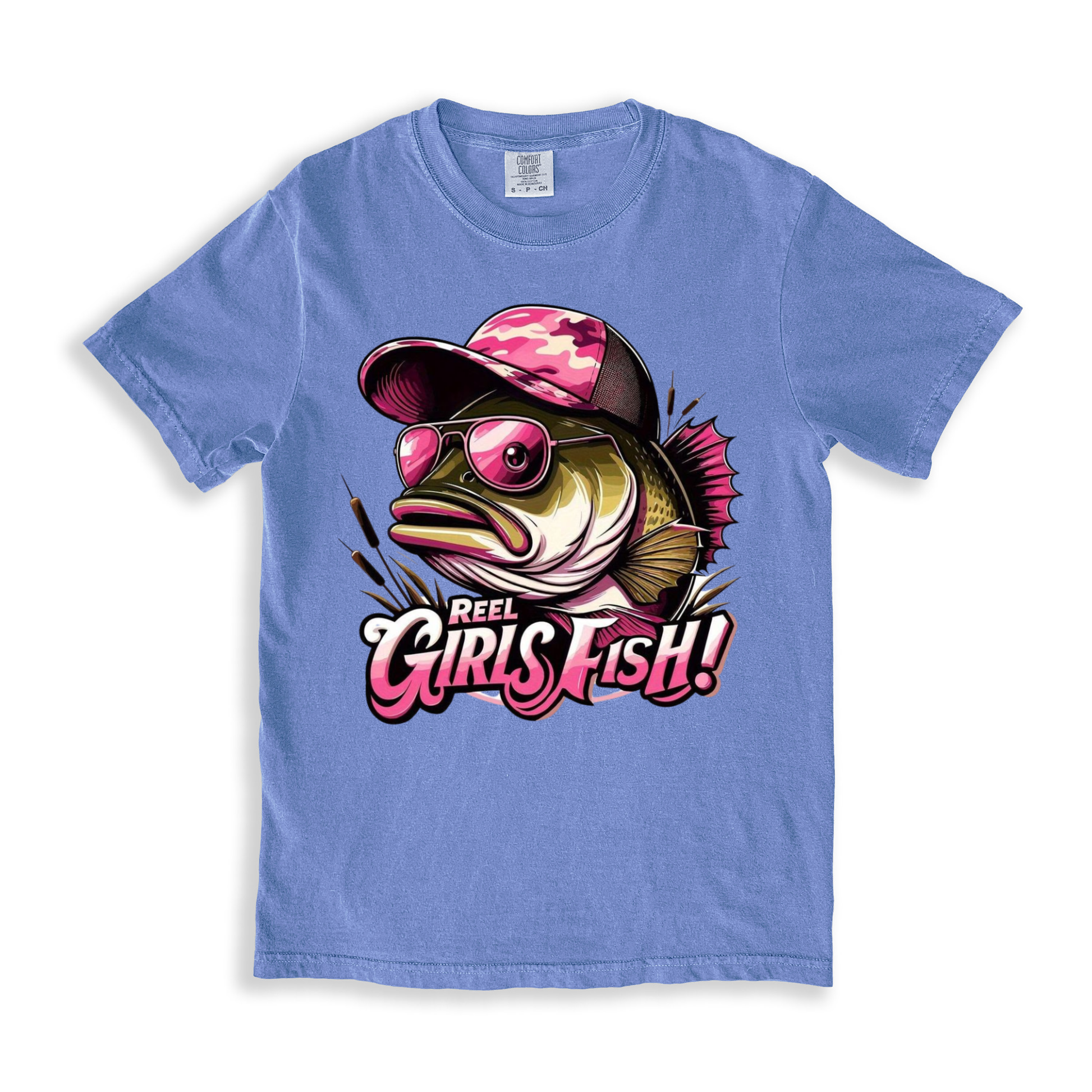 Reel Girls Fish T-shirt - BlueJean