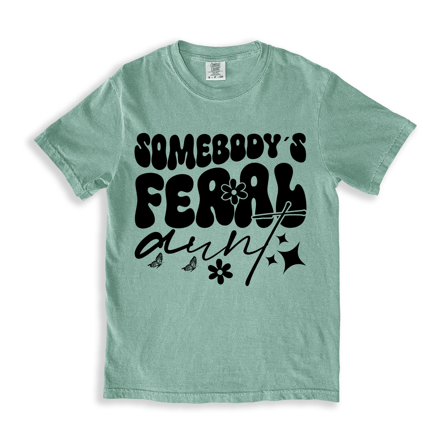 Somebody_s Feral Aunt T-shirt - Bay