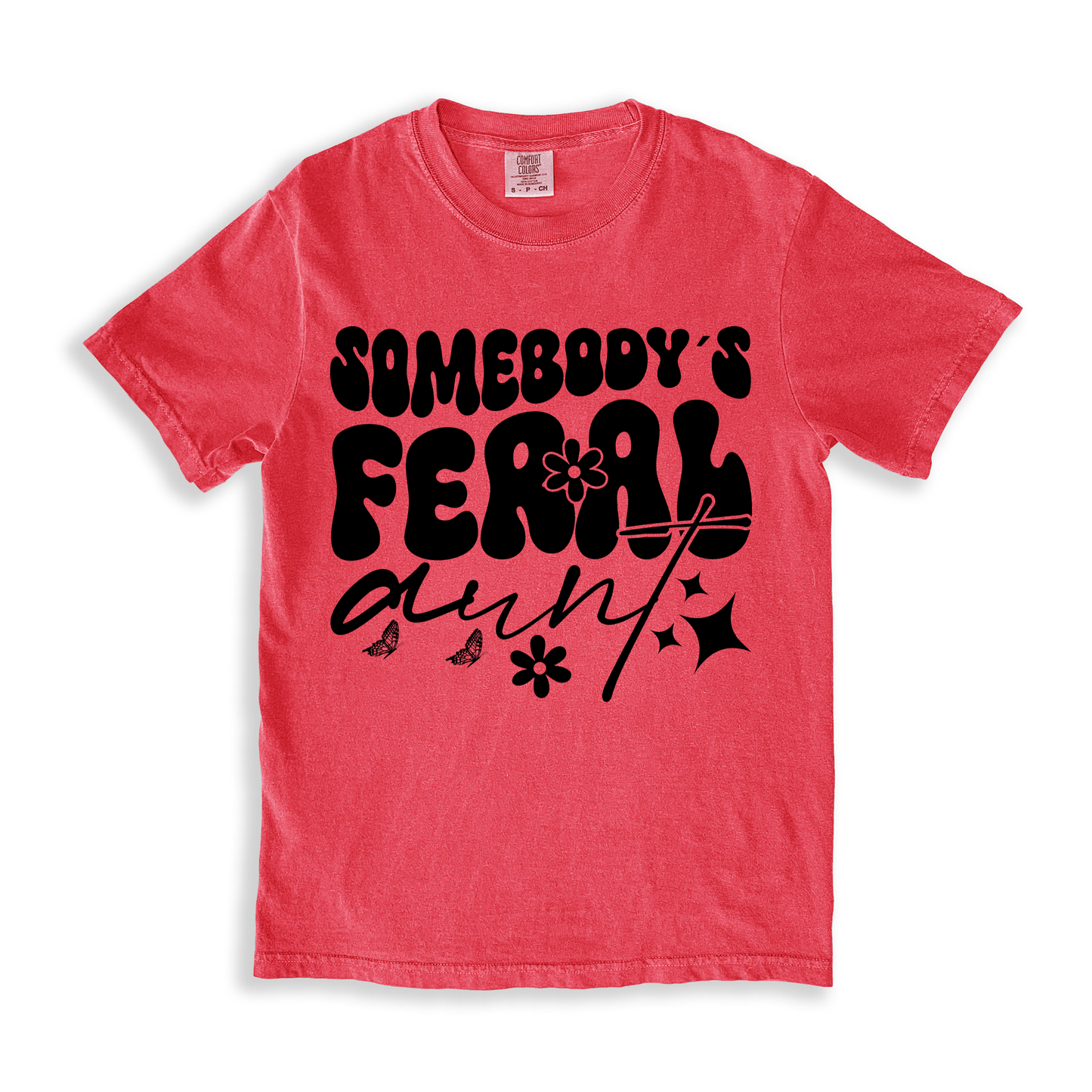 Somebody_s Feral Aunt T-shirt - Watermelon