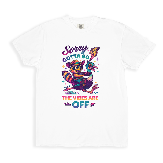 Sorry Gotta Go T-shirt - White