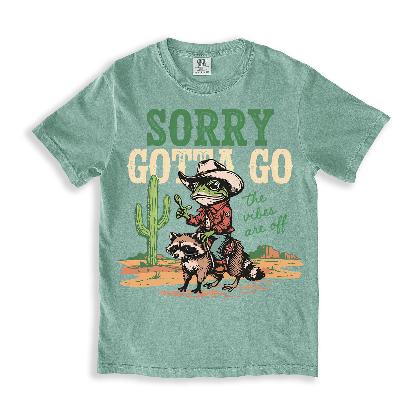 Sorry Gotta Go The Vibes T-shirt - Bay