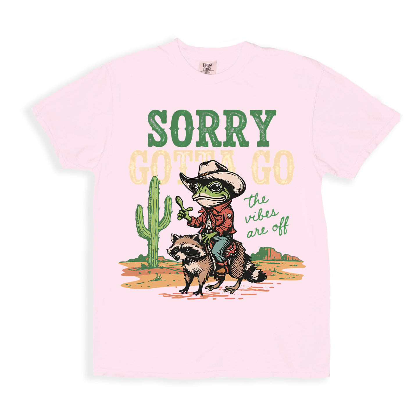Sorry Gotta Go The Vibes T-shirt - Blossom