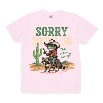 Sorry Gotta Go The Vibes T-shirt - Blossom