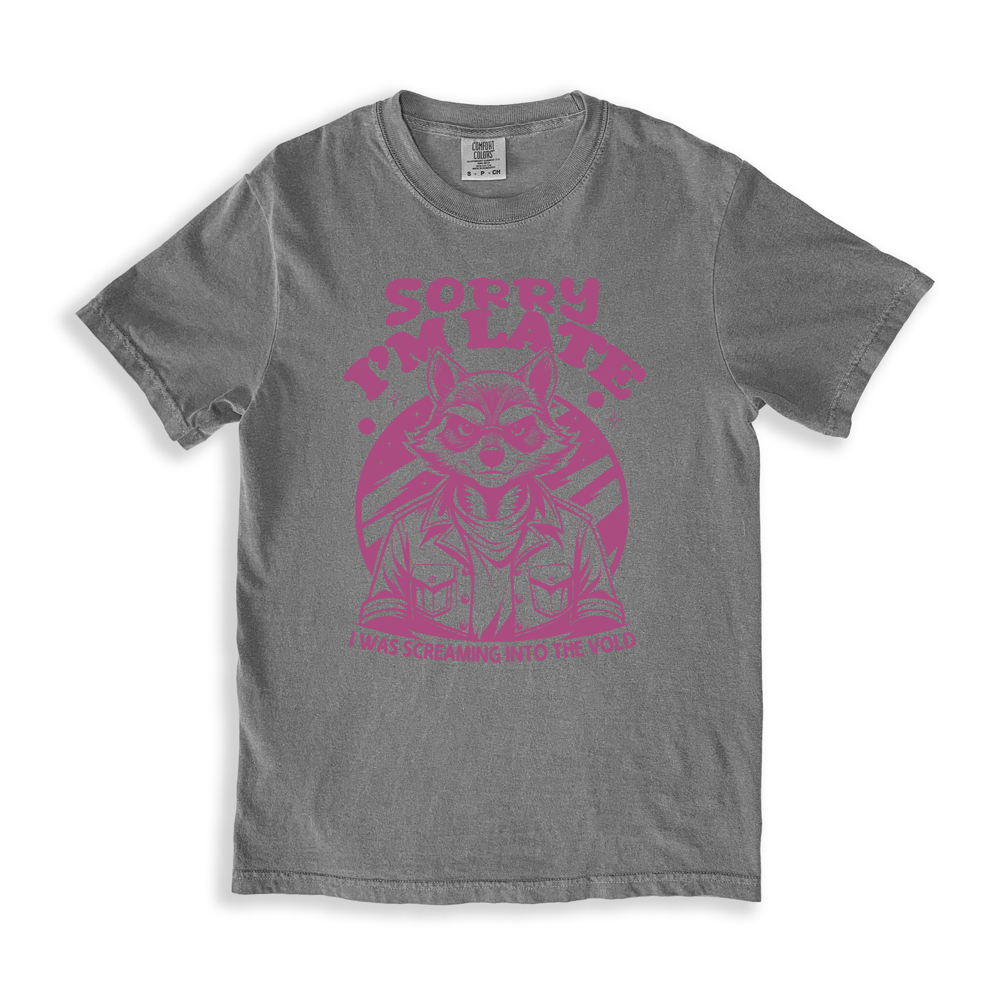 Sorry I_m Late I Was Screaming Into The Vold T-shirt - Grey