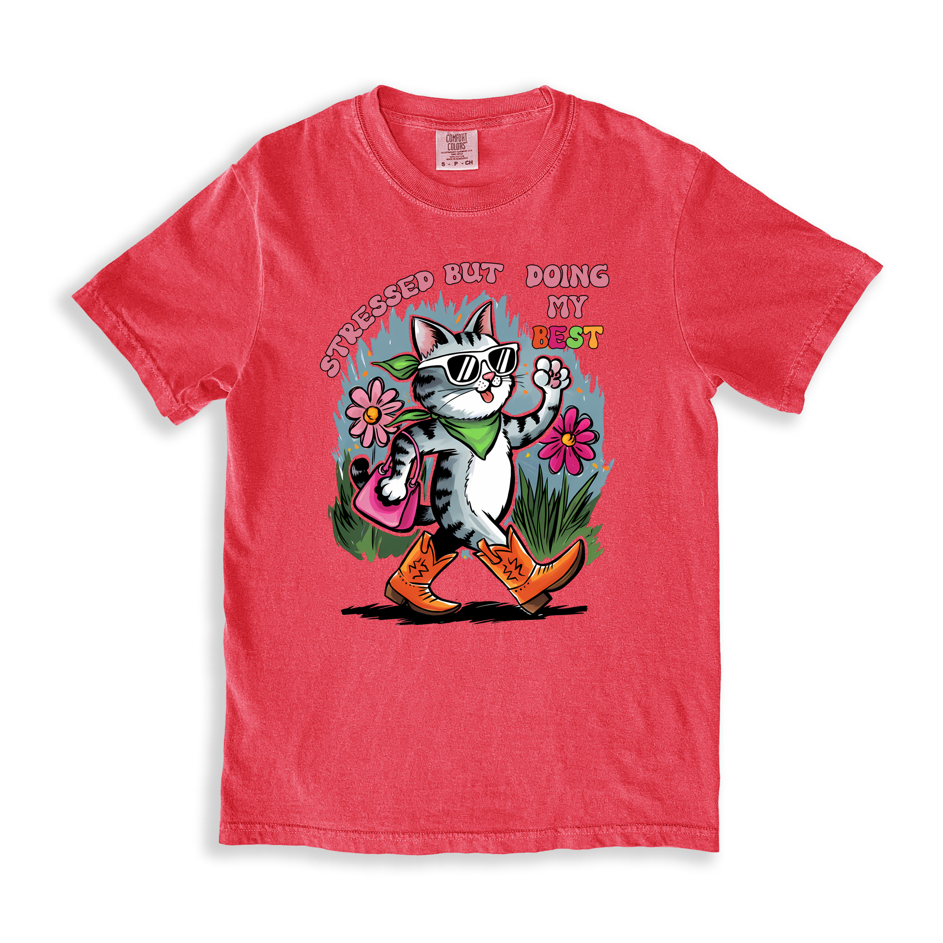 Stressed But Doing My Best T-shirt - Watermelon