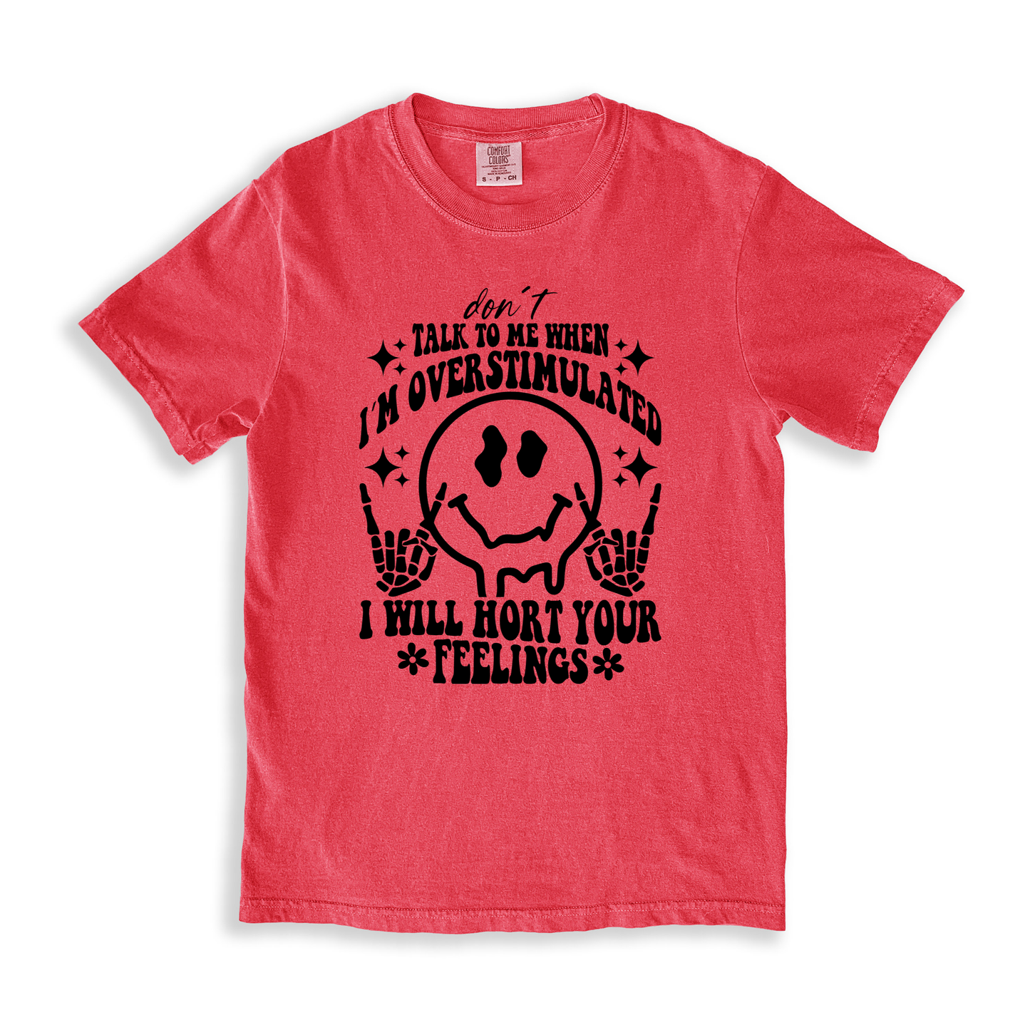 Talk To Me When I_m Overstimulated T-shirt - Watermelon