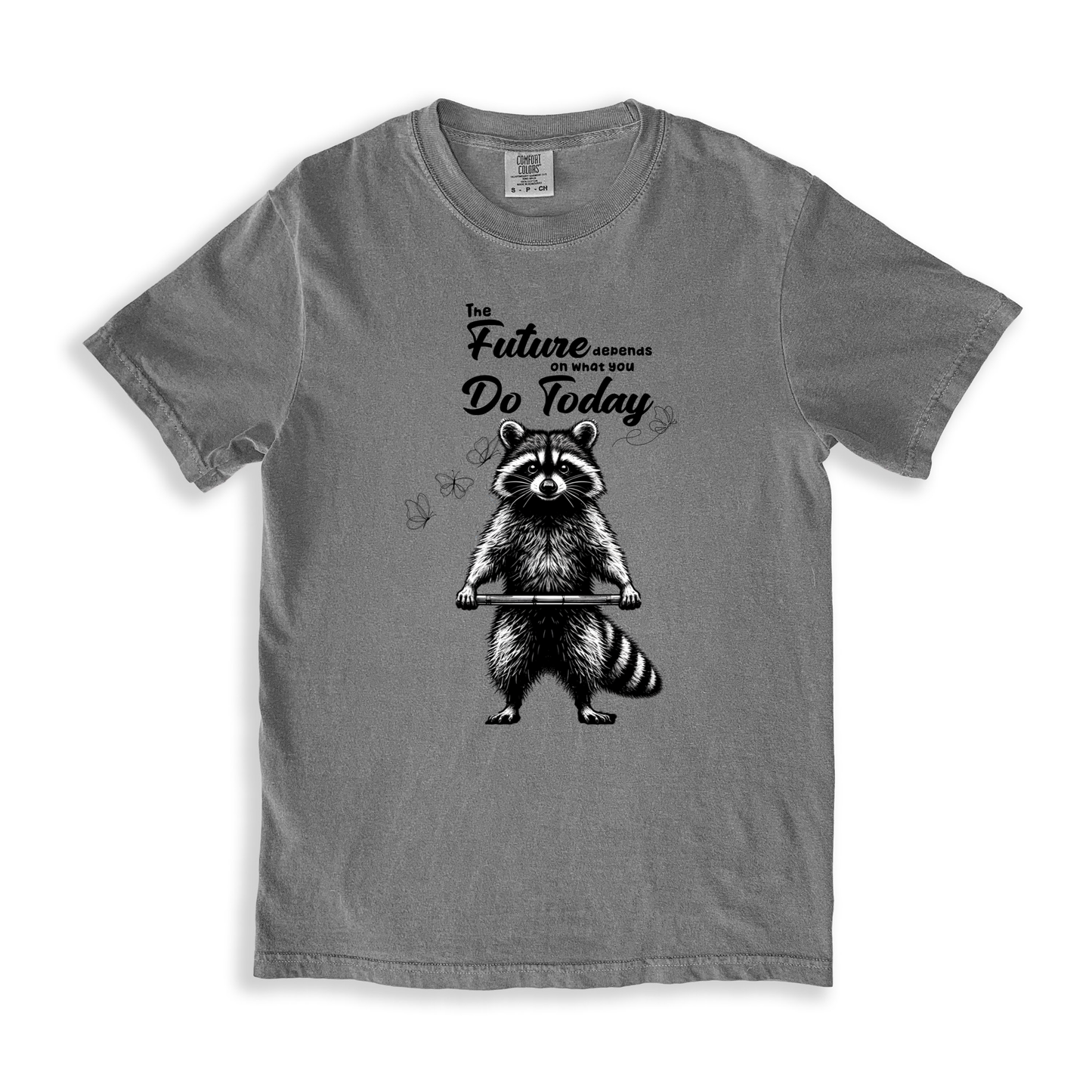 The Future Depends On What You Do Today T-shirt - Grey