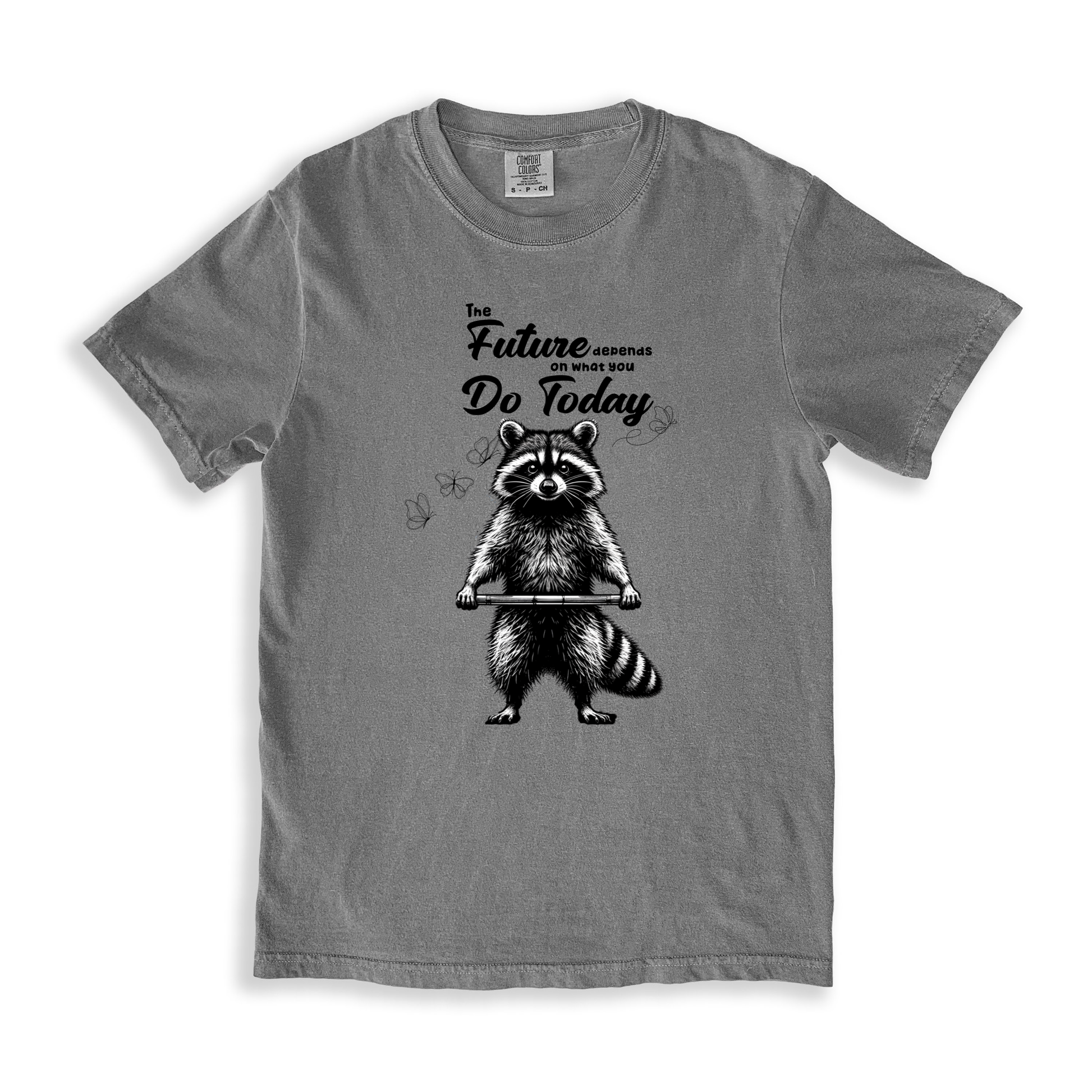 The Future Depends On What You Do Today T-shirt - Grey