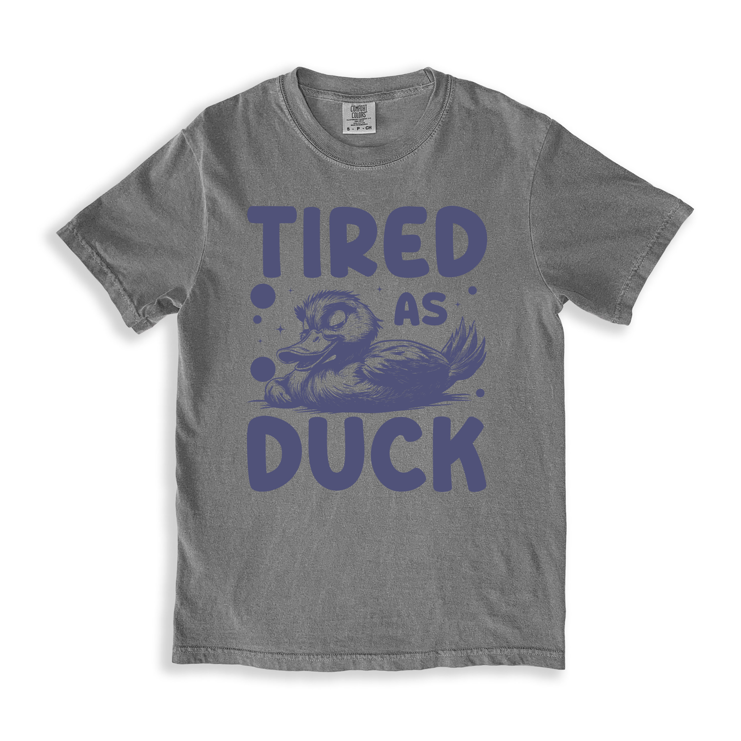 Tired As Duck T-shirt - Grey