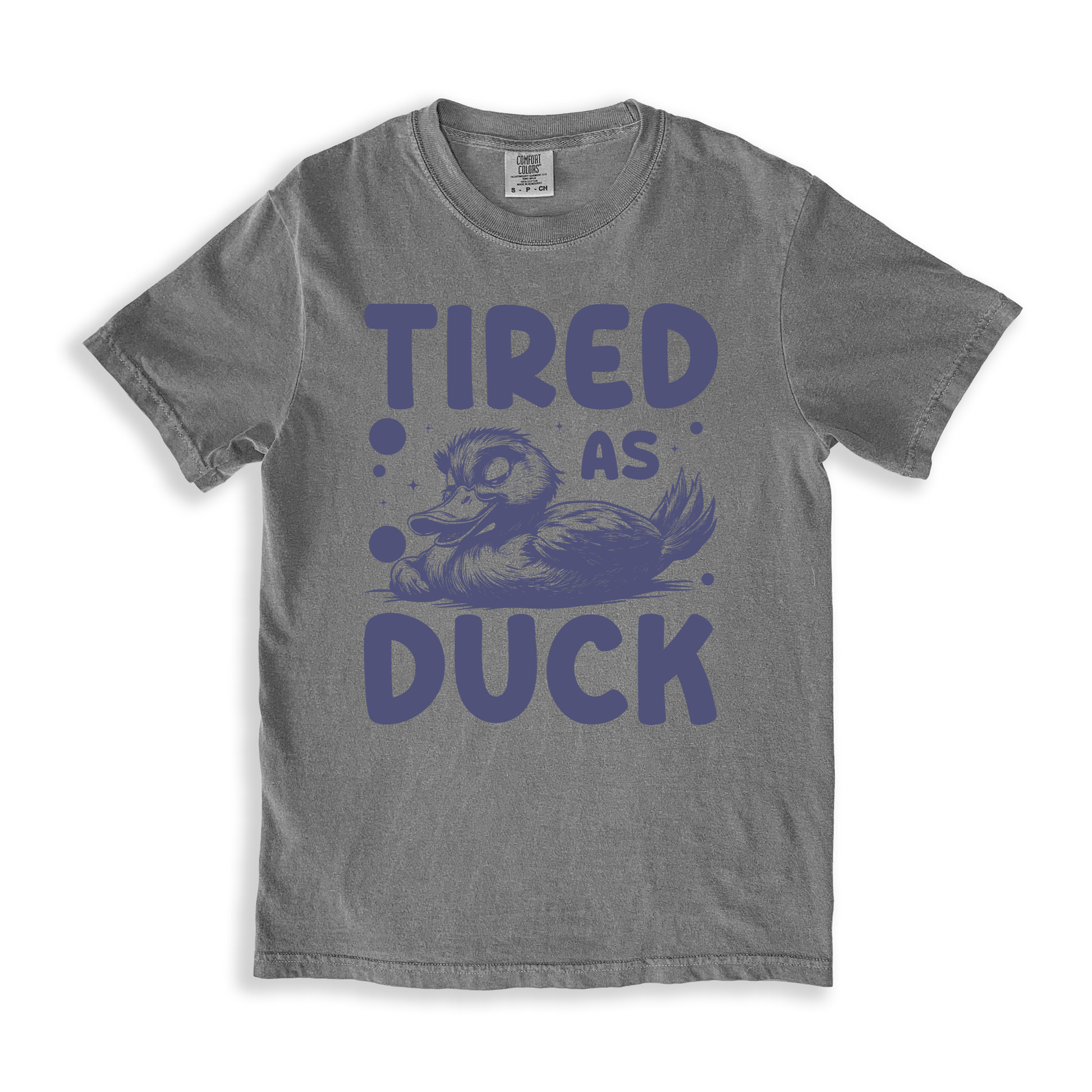 Tired As Duck T-shirt - Grey
