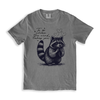 To Go Where The Wind Takes You T-shirt - Grey