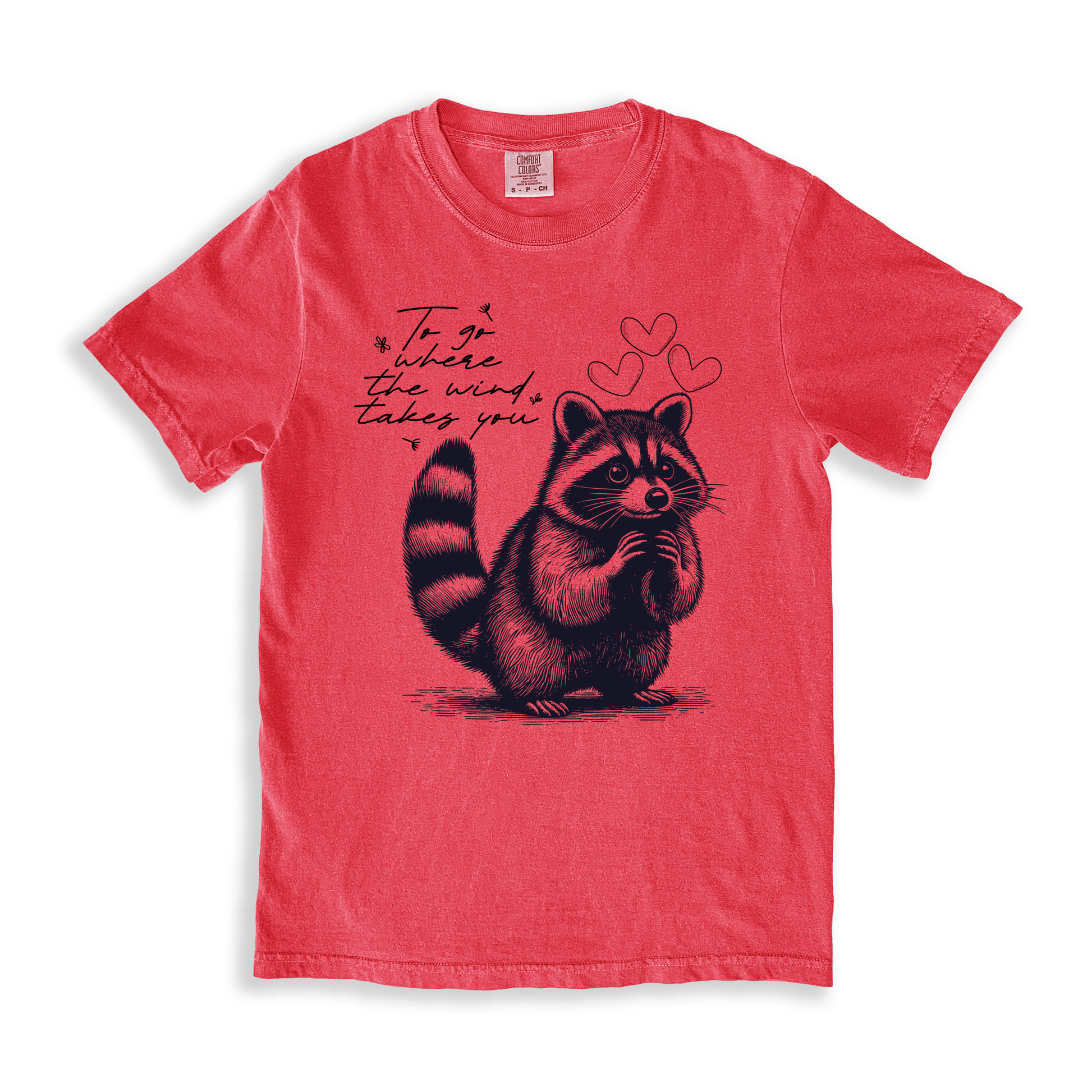 To Go Where The Wind Takes You T-shirt - Watermelon