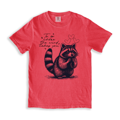 To Go Where The Wind Takes You T-shirt - Watermelon