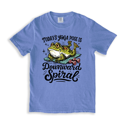 Today_s Yoga Pose Is Downward Spiral T-shirt - BlueJean