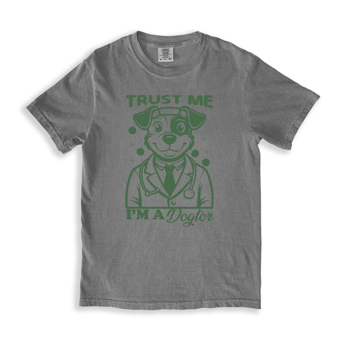 Trust Me I_m A Dogtor T-shirt - Grey