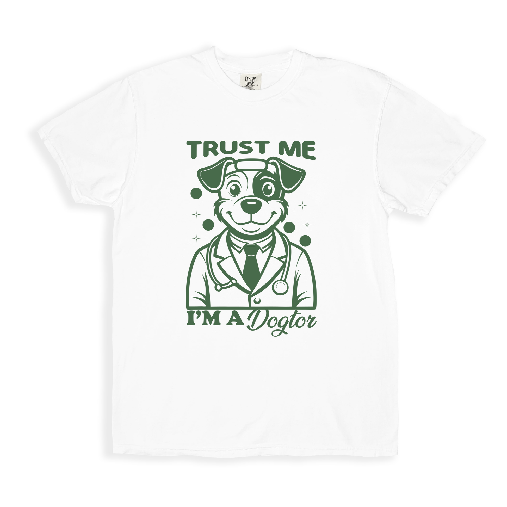 Trust Me I_m A Dogtor T-shirt - White