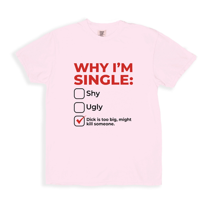 Why Im Single T-Shirt - Blossom