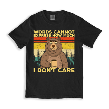 Words Cannot Express How Much I Don_t Care T-shirt
