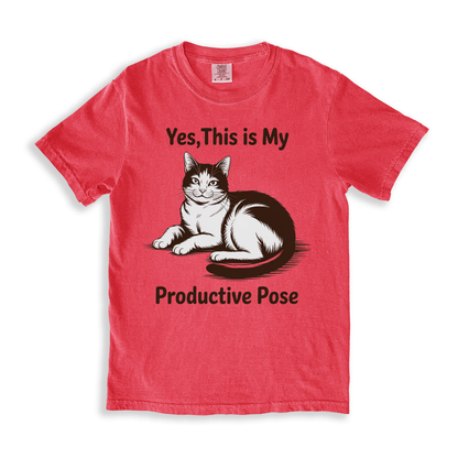 Yes, This Is My Productive Pose T-shirt - Watermelon