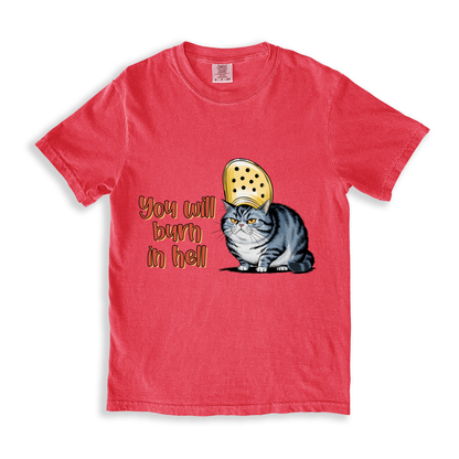 You Will Burn In Hell T-shirt - Watermelon